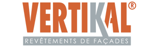 Logo de Vertikal, revêtements de façades, Beltoise Façades.