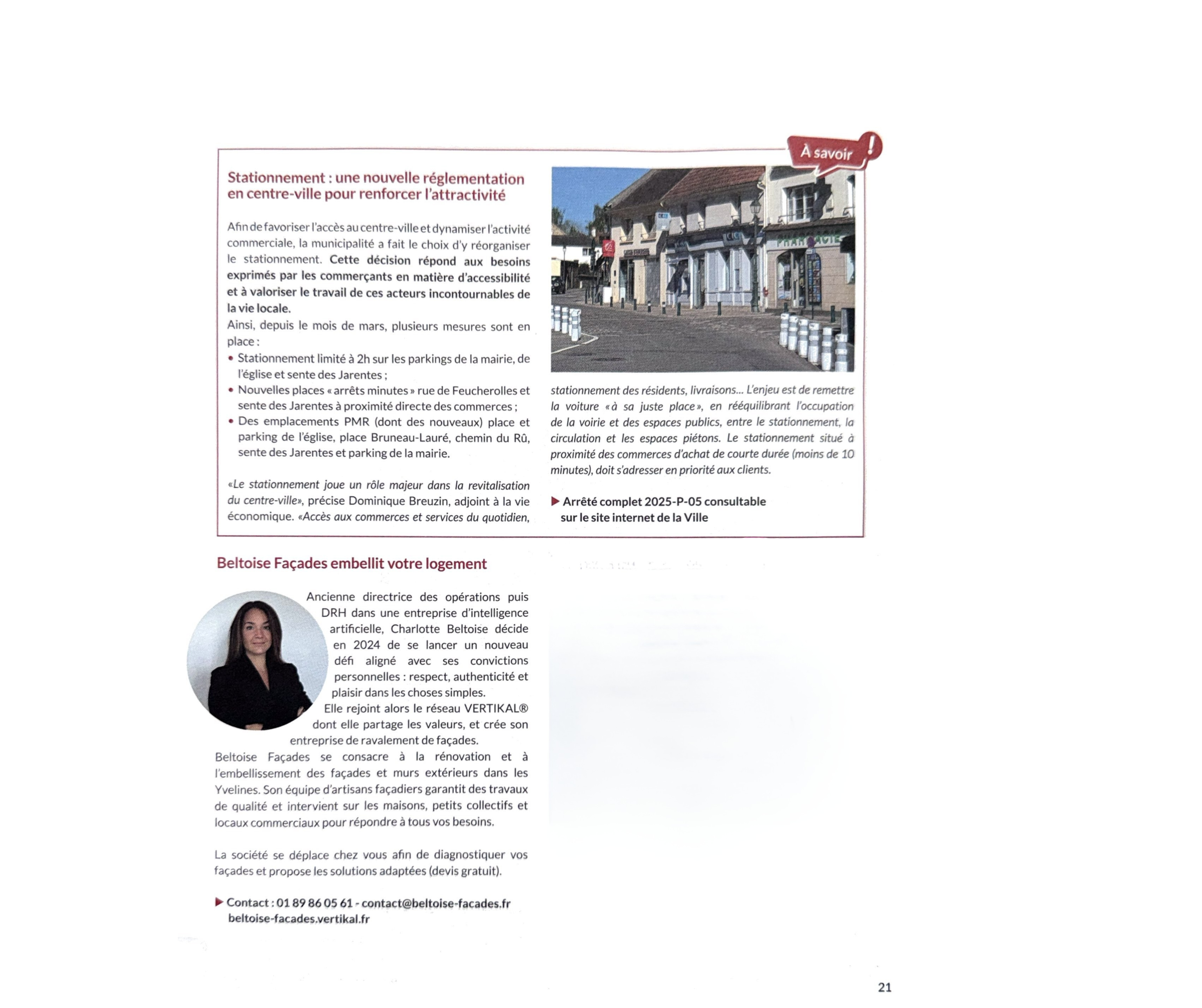 Beltoise Façades dans Orgeval Le Mag