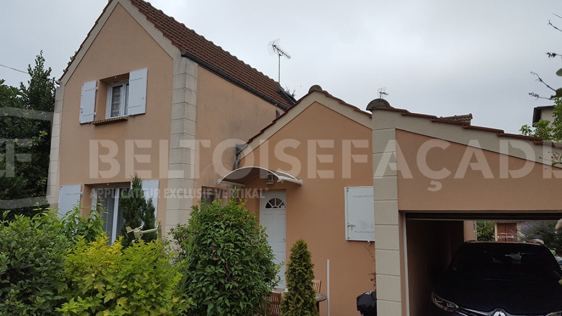 Avant travaux de ravalement des façades à Saint-Nom-la- Bretèche, état d’origine - Beltoise Façades