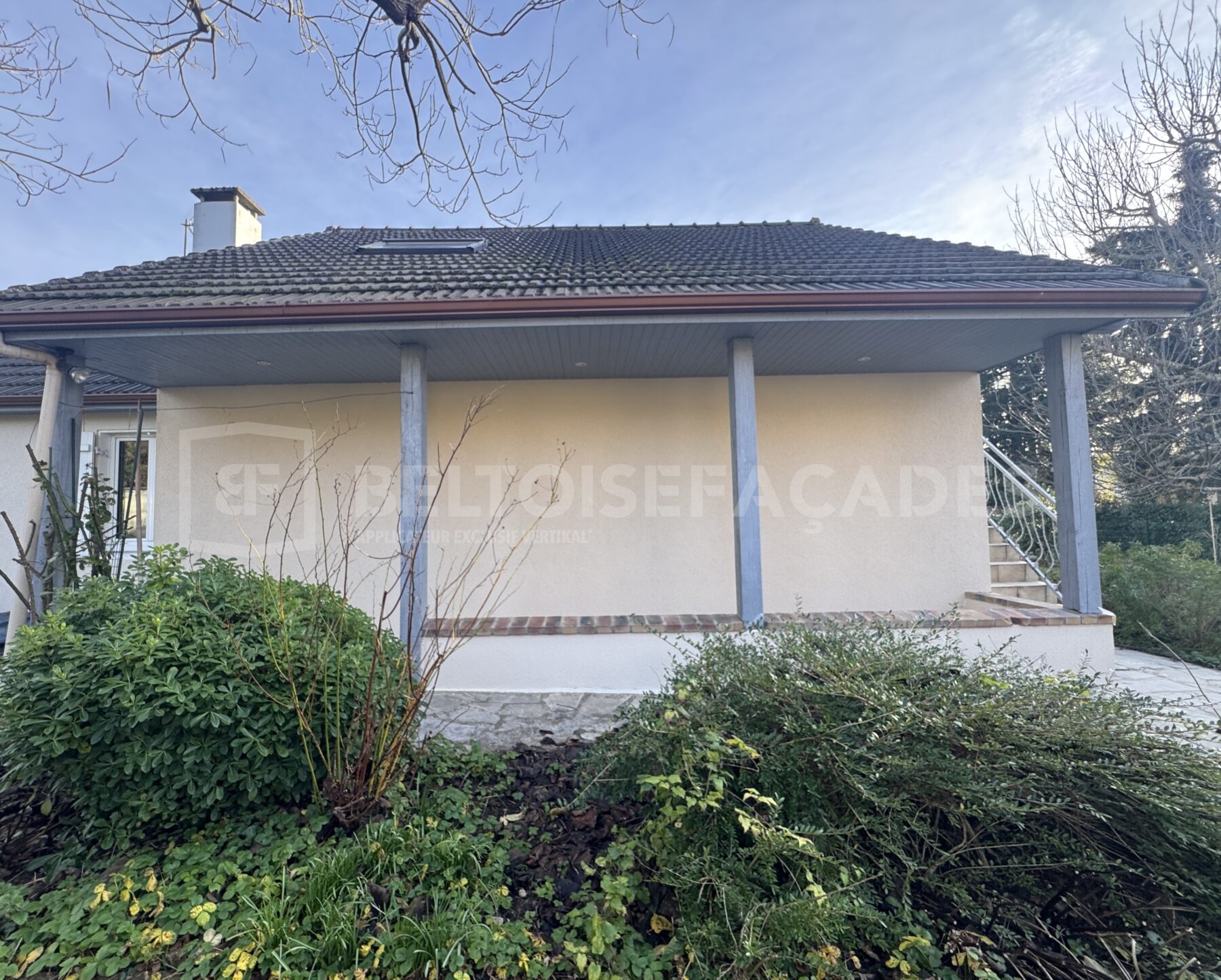 Après rénovation des façades à Saint-Nom-la- Bretèche, rénovation effectuée - Beltoise Façades