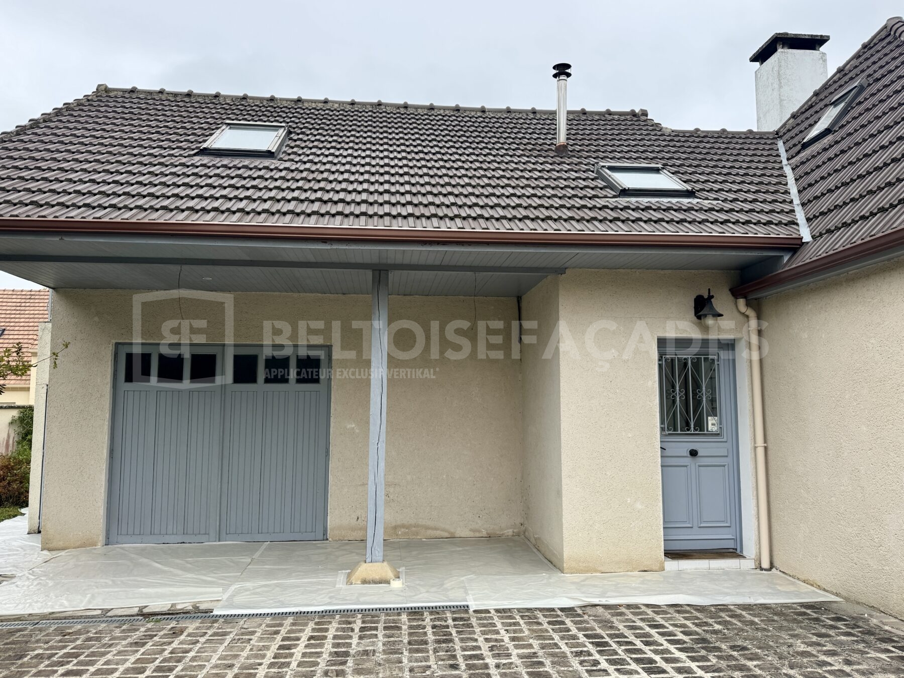 Avant travaux de rénovation de façade à Verneuil-sur-Seine, état d’origine - Beltoise Façades