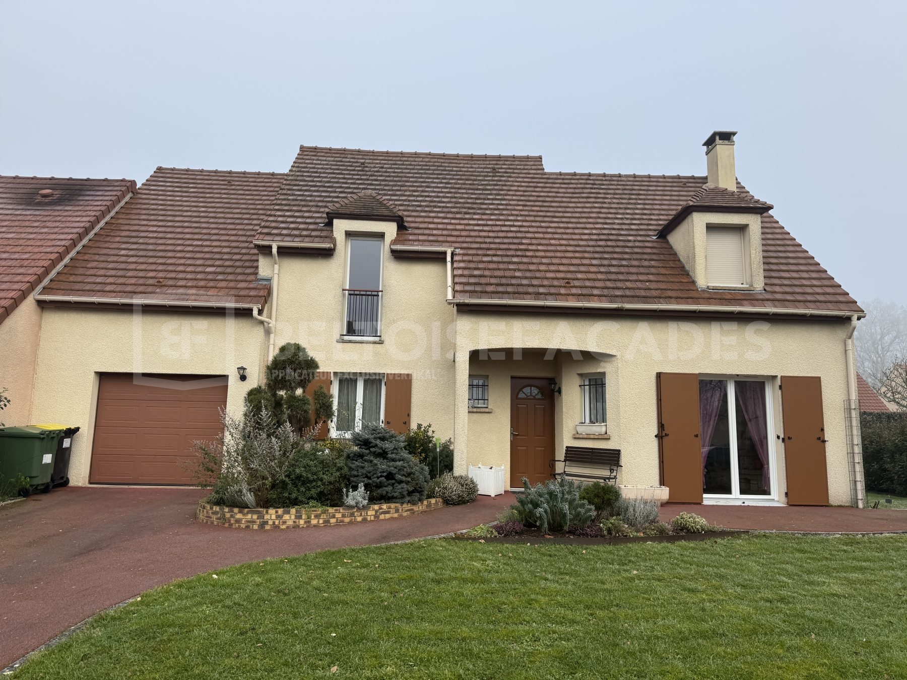 Avant travaux de rénovation de façade à Coignières, état d’origine - Beltoise Façades